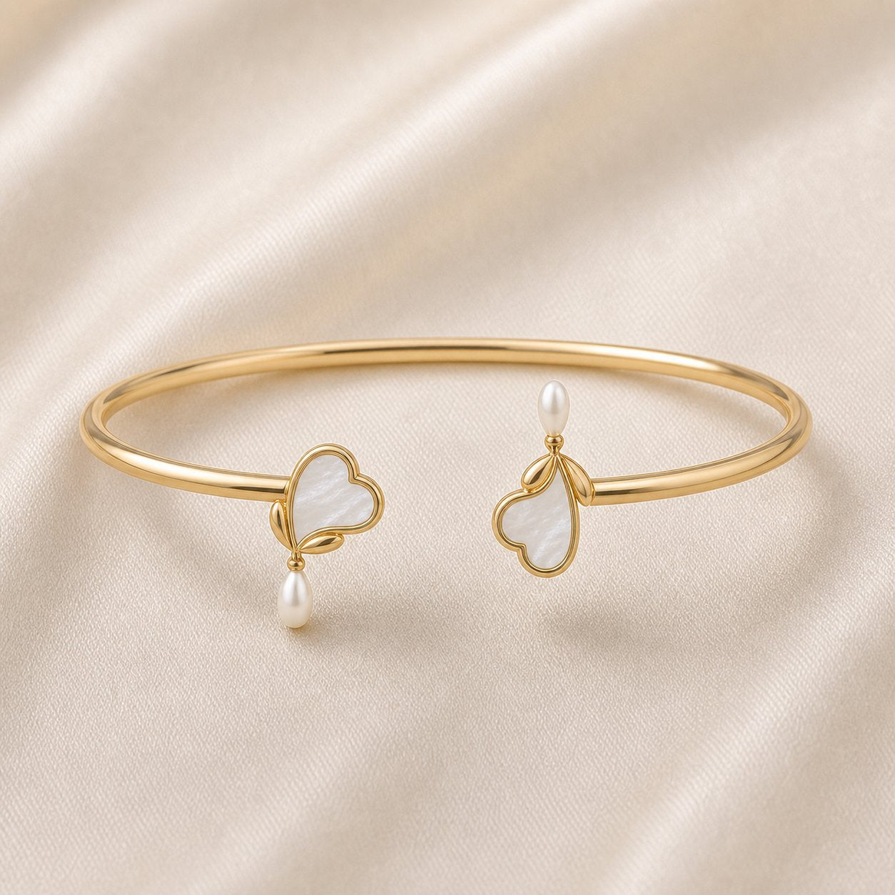 The Bleeding Heart Cuff in Mother-of-Pearl